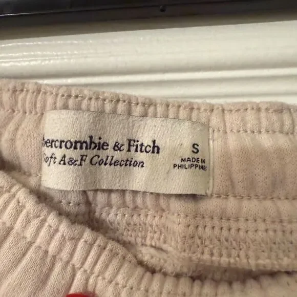 Abercrombie & Fitch Cream Hoodie Sweatshirt & Joggers Set - Picture 6 of 7